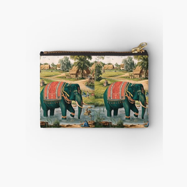 Item preview, Elephant Portrait. Fantasy elephant, Elephant painting, wild elephant, vintage elephant, Pieter Bruegel the Elder style designed and sold by ElephantVibes.
