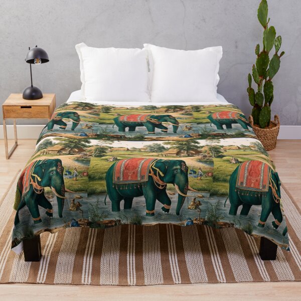 Item preview, Elephant Portrait. Fantasy elephant, Elephant painting, wild elephant, vintage elephant, Pieter Bruegel the Elder style designed and sold by ElephantVibes.