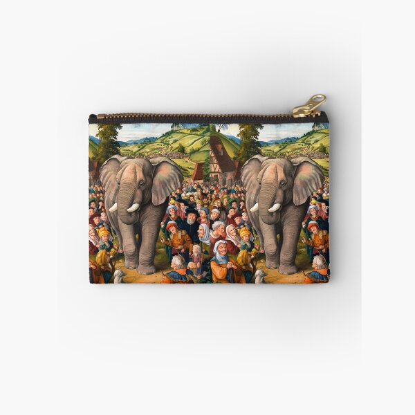 Item preview, Elephant Portrait. Fantasy elephant, Elephant painting, wild elephant, vintage elephant, Pieter Bruegel the Elder style designed and sold by ElephantVibes.