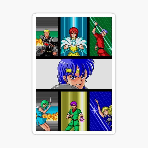 Phantasy Star Ii Stickers For Sale Redbubble