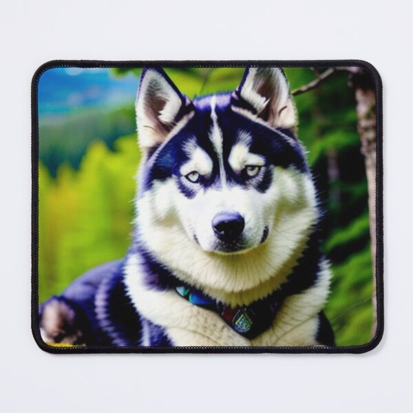 Item preview, Majestic Wilderness Encounter Husky Pup Nature's Splendor designed and sold by EnchantedVista.