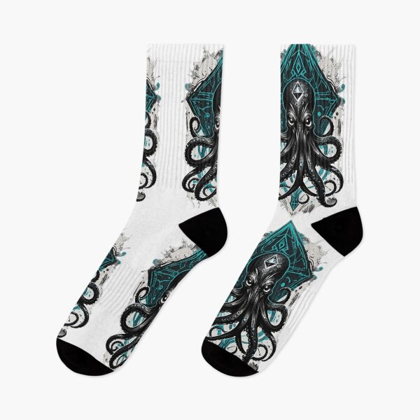 Item preview, Darkened Depths | Mysterious Octopus Grunge Diamond Design designed and sold by DopeStick.