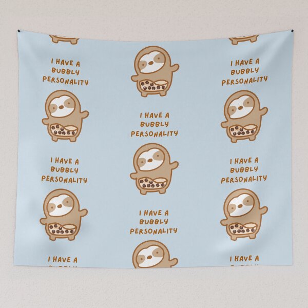 Item preview, Bubbly Personality Boba Sloth designed and sold by theslothinme.
