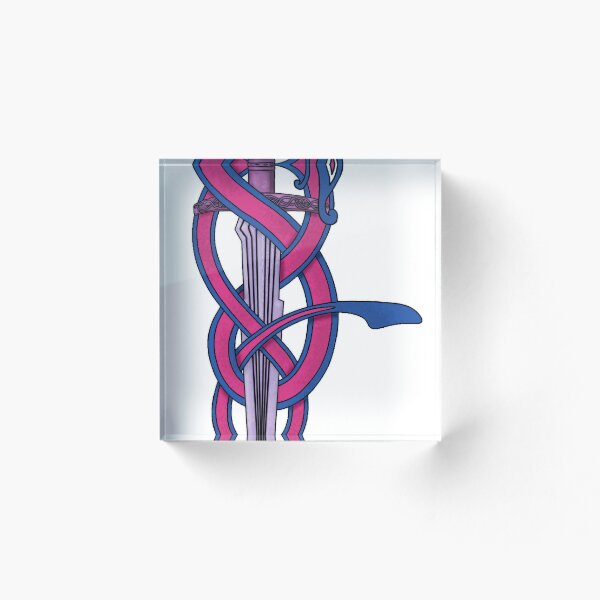 Item preview, Snake and dagger bi colours designed and sold by TheMissingMask.