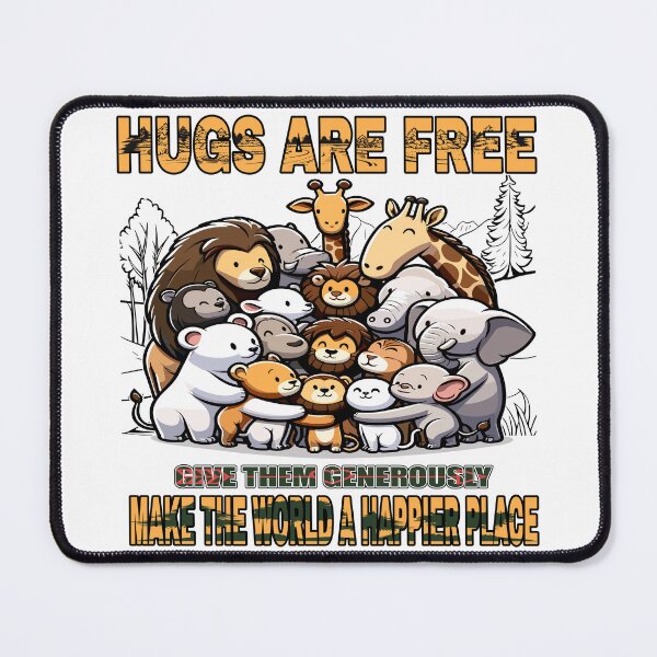 Item preview, Animal Friends Group Hug designed and sold by maknateeshop.