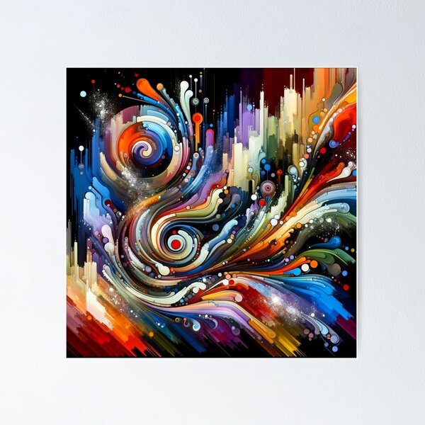 Item preview, Vibrant Abstract Burst designed and sold by BubandAika.