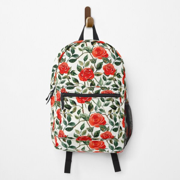 Item preview, Vibrant Red Rose Watercolor Pattern designed and sold by CleverboyDsgns.