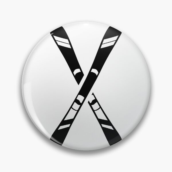 Item preview, Crossed ski Winter Snow sports designed and sold by Gravy-tee07.