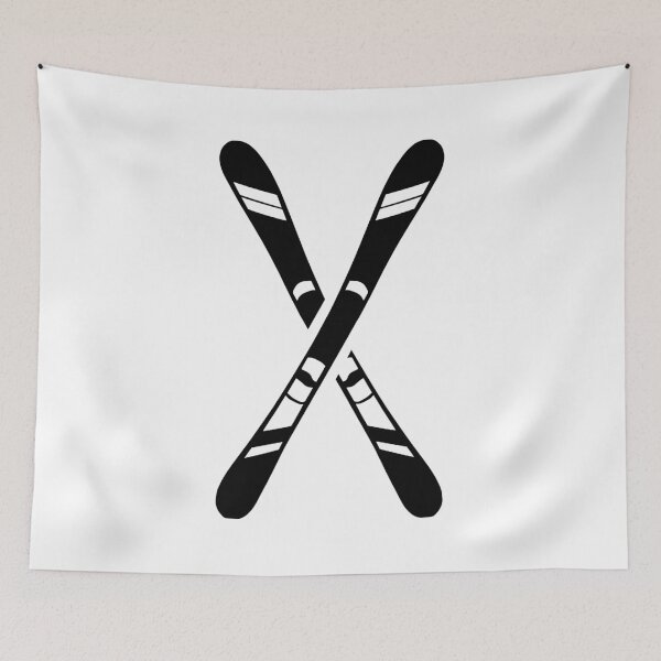 Item preview, Crossed ski Winter Snow sports designed and sold by Gravy-tee07.