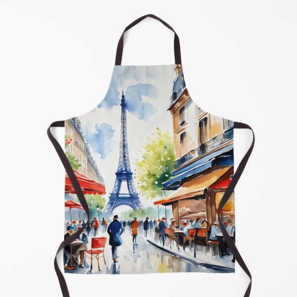 Item preview, Paris street cafe scene with Eiffel Tower designed and sold by JackFreestone.