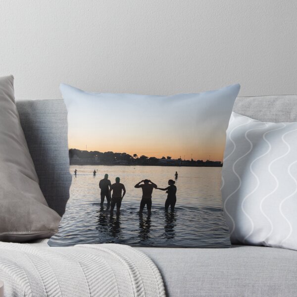 Item preview, Sunrise Swimmers, Williamstown Beach, Melbourne designed and sold by Kate Powick.