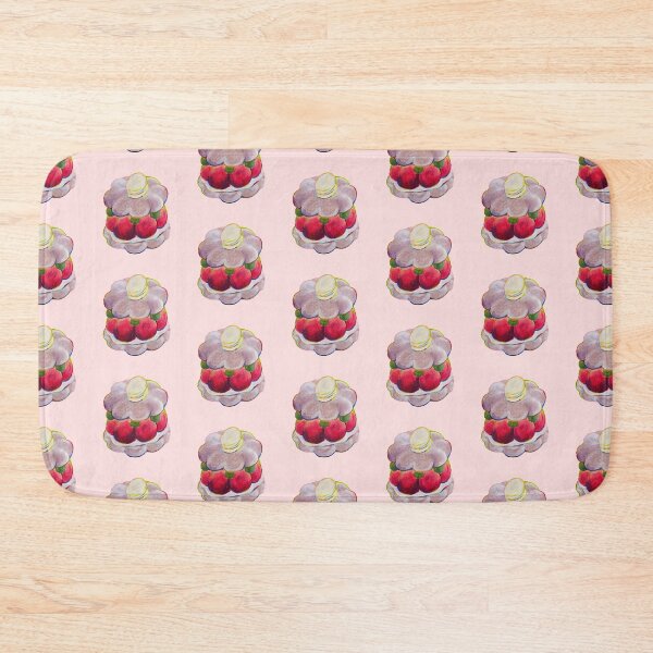Item preview, Strawberry Vanilla Macaron Oil Pastel Hand Draw  designed and sold by purple-Q.