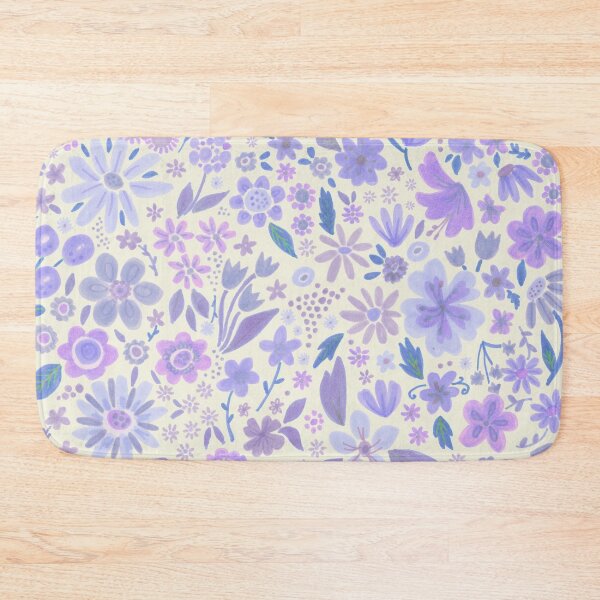 Aperçu de l'œuvre Motif de marqueur de fleurs sauvages violet pastel créée et vendue par CircusCreative.