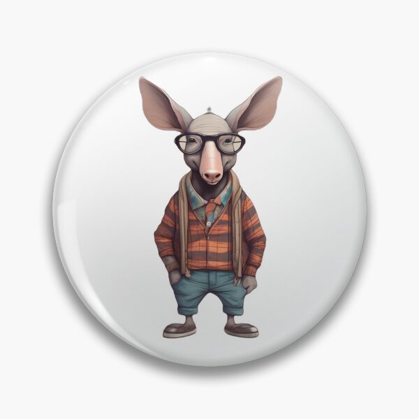 Item preview, Hipster Aardvark V1 designed and sold by HipsterAnimals.