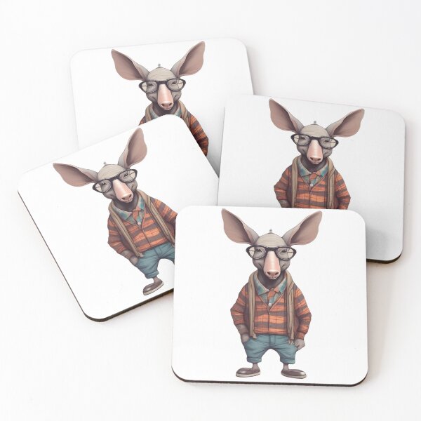 Item preview, Hipster Aardvark V1 designed and sold by HipsterAnimals.