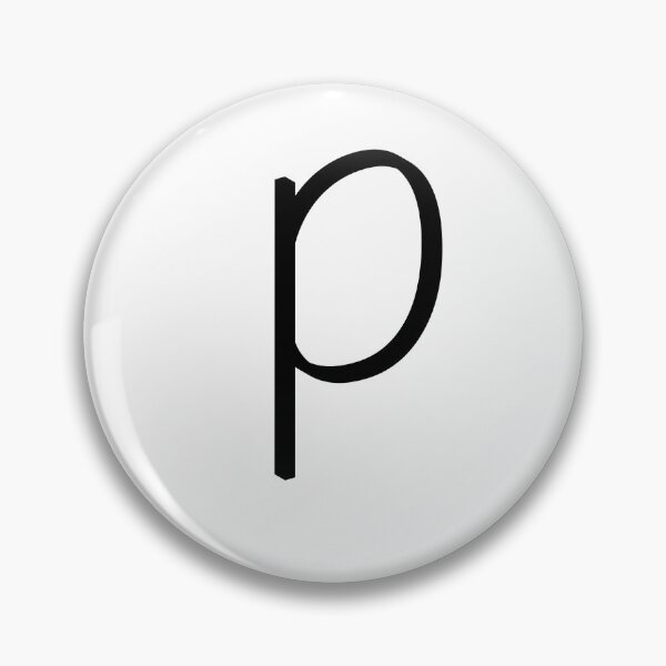 Item preview, Contemporary Geometric Lowercase Alphabet Artwork - Letter p designed and sold by uncoXab.