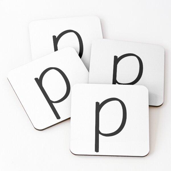 Item preview, Contemporary Geometric Lowercase Alphabet Artwork - Letter p designed and sold by uncoXab.