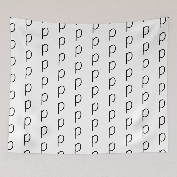 Item preview, Contemporary Geometric Lowercase Alphabet Artwork - Letter p designed and sold by uncoXab.