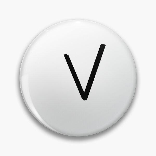 Item preview, Contemporary Geometric Lowercase Alphabet Artwork - Letter v designed and sold by uncoXab.