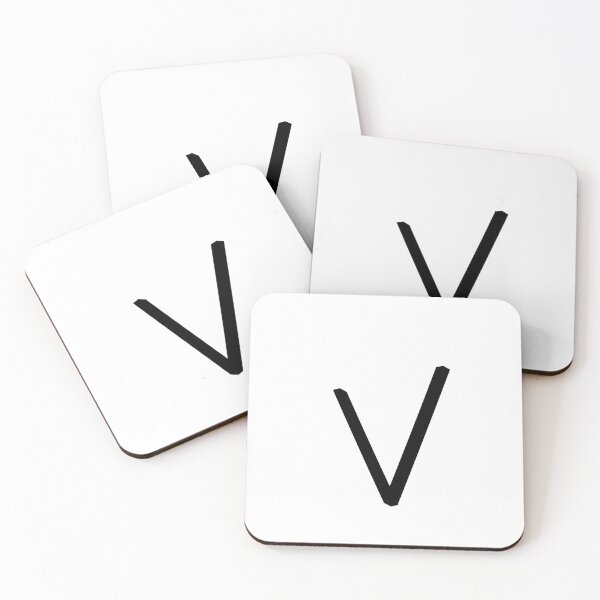 Item preview, Contemporary Geometric Lowercase Alphabet Artwork - Letter v designed and sold by uncoXab.
