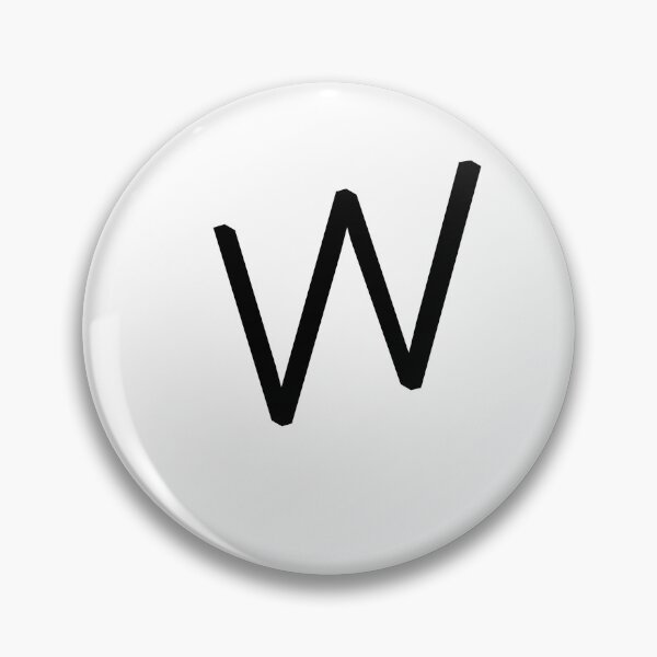 Item preview, Contemporary Geometric Lowercase Alphabet Artwork - Letter w designed and sold by uncoXab.