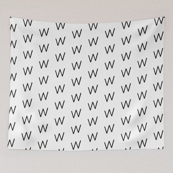 Item preview, Contemporary Geometric Lowercase Alphabet Artwork - Letter w designed and sold by uncoXab.