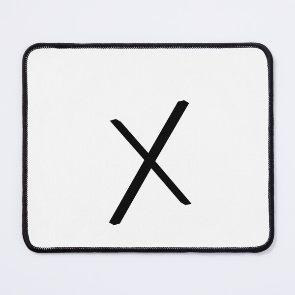 Item preview, Contemporary Geometric Lowercase Alphabet Artwork - Letter x designed and sold by uncoXab.