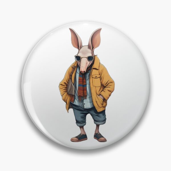 Item preview, Hipster Aardvark V2 designed and sold by HipsterAnimals.