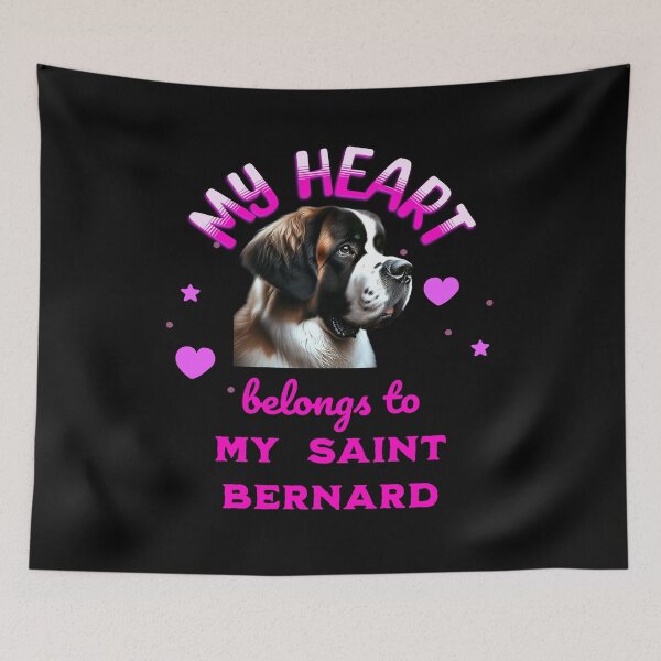 Item preview,  My Heart Belongs to my Saint Bernard Dog designed and sold by BirdsnStuff.