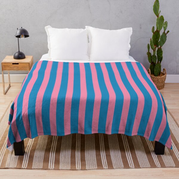 Item preview, Fun Stripes Pink and Blue Narrow Vertical Retro Contemporary Stripe Pattern designed and sold by kierkegaard.