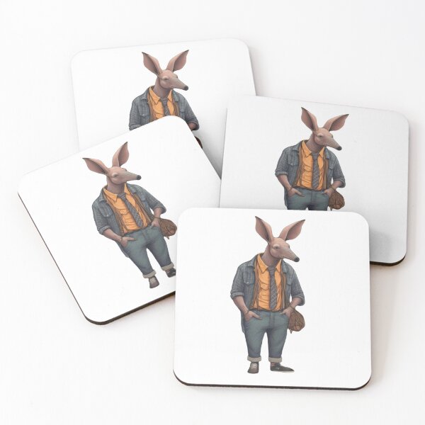 Item preview, Hipster Aardvark V3 designed and sold by HipsterAnimals.