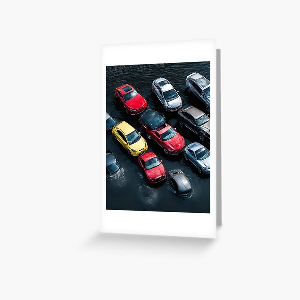 Item preview, Cars in Water designed and sold by RareMotives.
