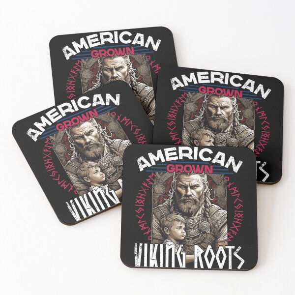 Item preview, Proud American Viking Nordic Roots designed and sold by LuminOrb.