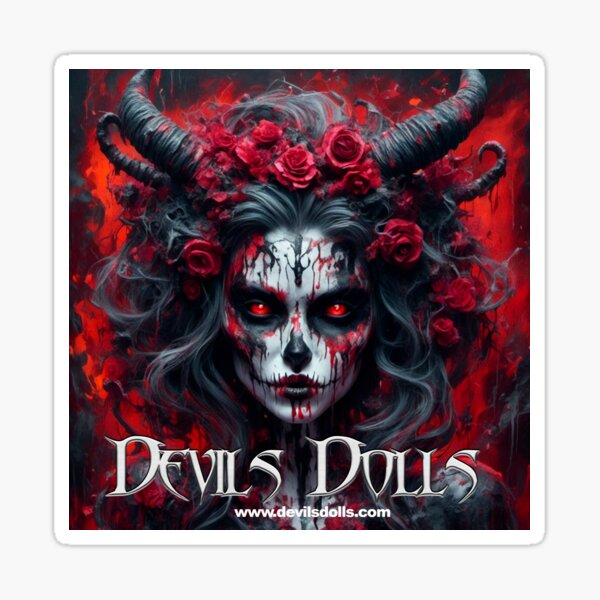 Devils Dolls - Painting babe 016 Sticker