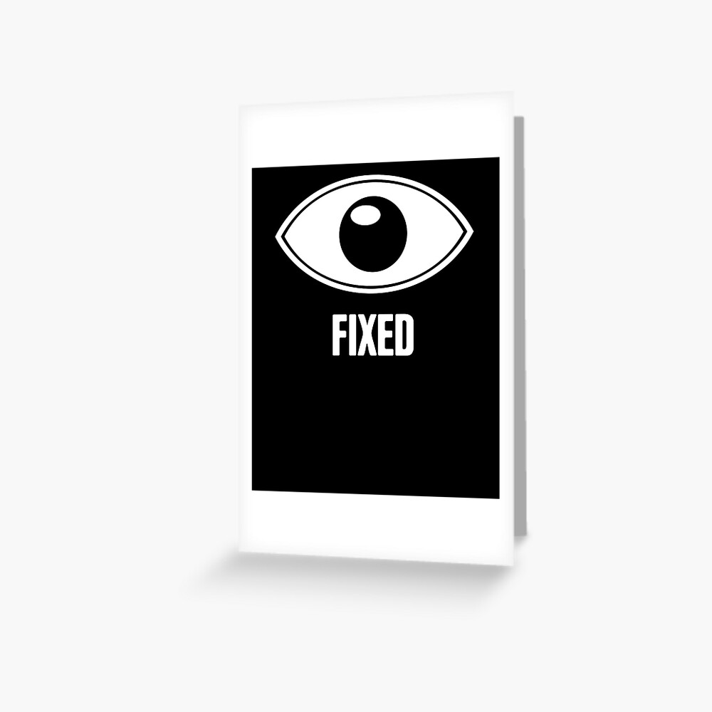 "Cataracts Eye Surgery Funny Get Well Gift" Greeting Card for Sale by