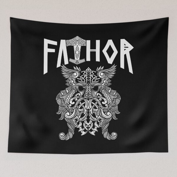 Item preview, Viking Papa Vathor Nordic Runes Knot designed and sold by LuminOrb.