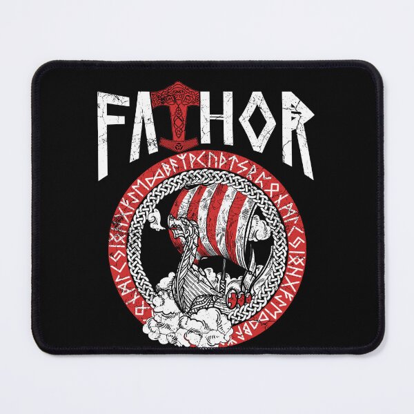 Item preview, Papa Vathor Nordic Viking Ship Design designed and sold by LuminOrb.