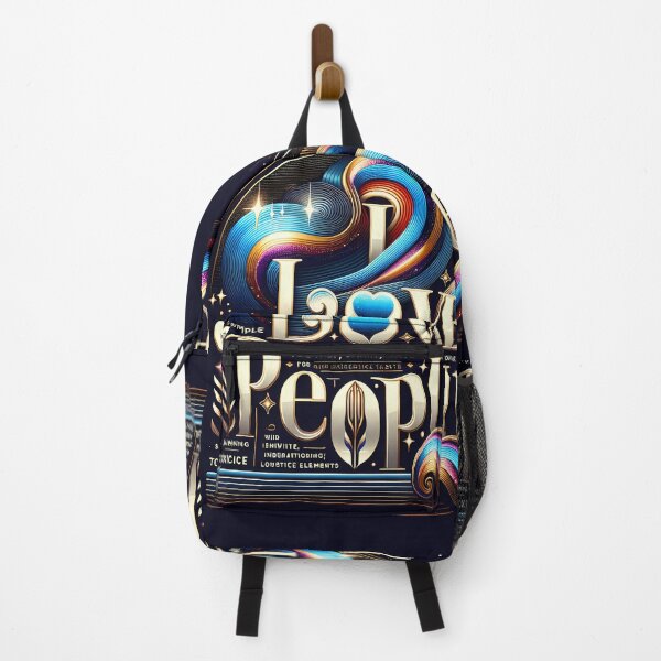 Item preview, "I love peoplle" - intentionally misspelled typography  designed and sold by Queueka.