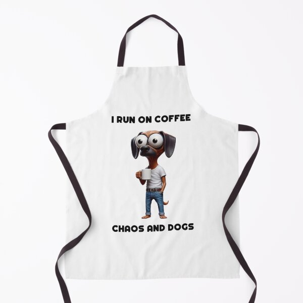 Item preview, I Run On Coffee, Chaos And Dogs designed and sold by LensherArt.