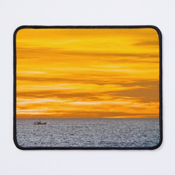 Item preview, Sunset over fishing boat designed and sold by Zolachrome Photography.
