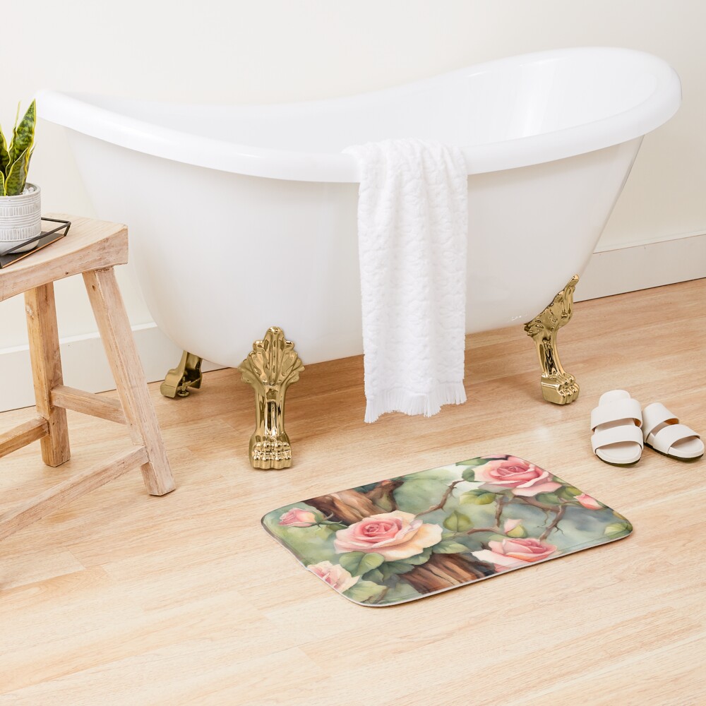 Item preview, Bath Mat designed and sold by BookCovered.