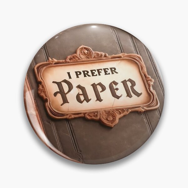 Item preview, I Prefer Paper - Physical Book Club designed and sold by FugueAndFiction.