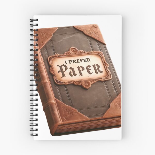 Item preview, I Prefer Paper - Physical Book Club designed and sold by FugueAndFiction.