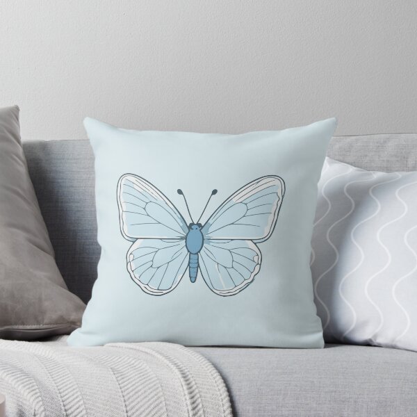 Aperçu de l'œuvre Joli papillon blanc et bleu créée et vendue par Atlantico54.