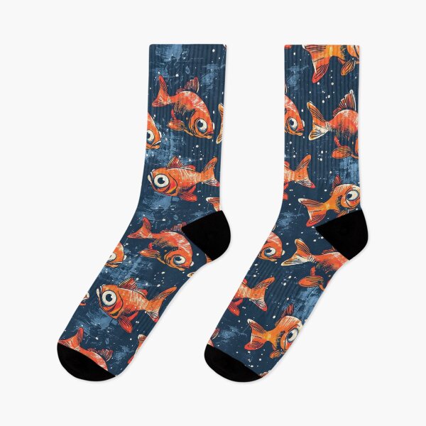 Item preview, Funny fish in comic style on blue background designed and sold by FinFriends.