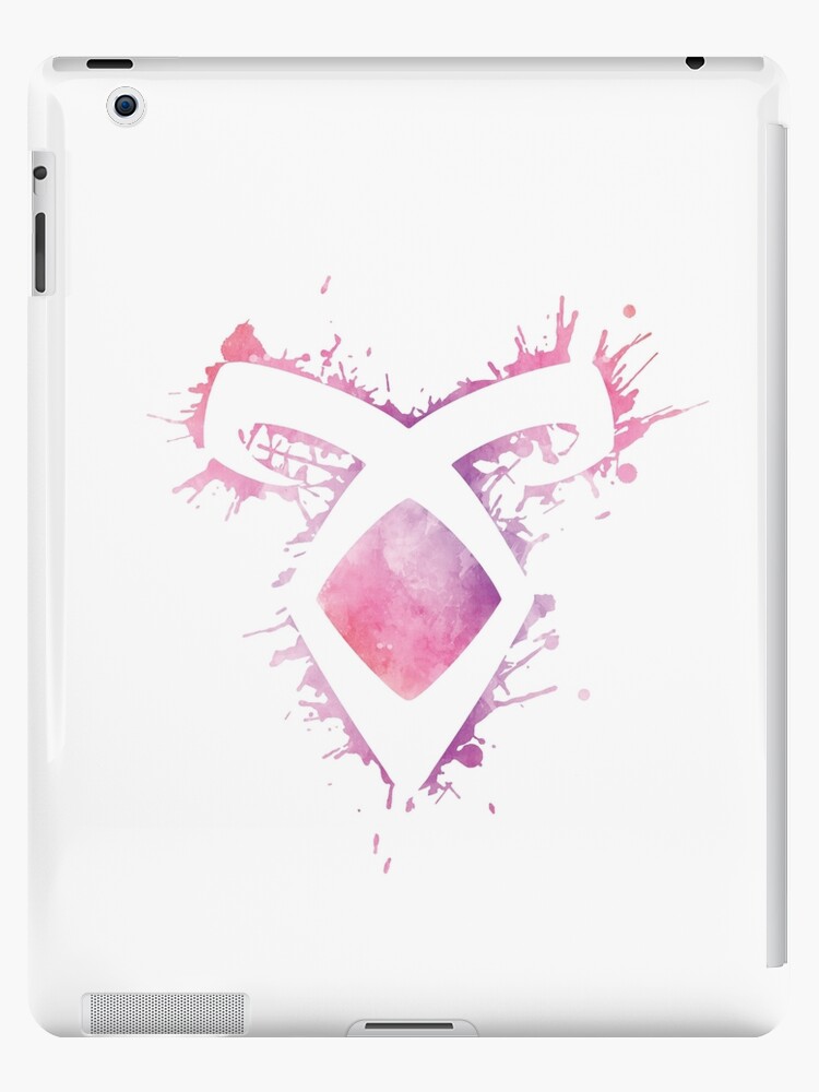 Shadowhunters rune - Angelic power rune voids and outline splashes (pink  watercolors) - Clary, Alec, Izzy, Jace, Magnus - Malec | iPad Case & Skin