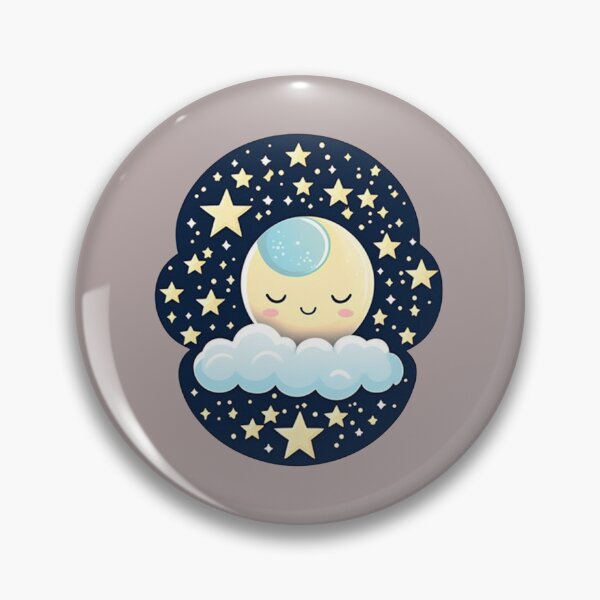 Item preview, Dreamy Moon With Rosy Cheeks - Cute Sleepy Moon  designed and sold by Creative.Shop.