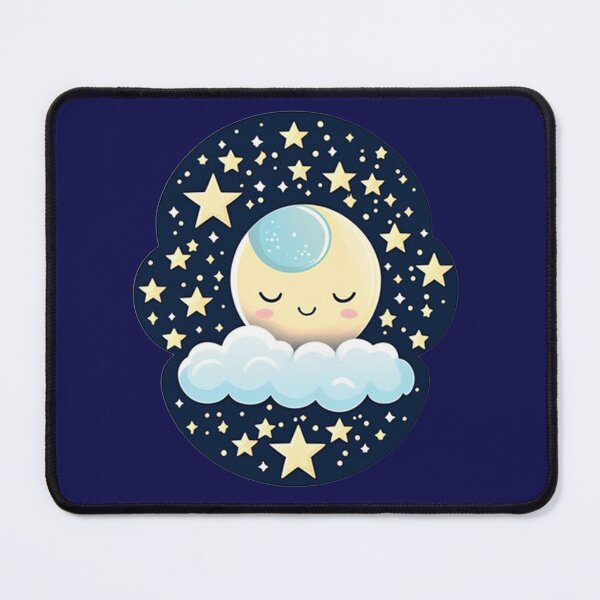 Item preview, Dreamy Moon With Rosy Cheeks - Cute Sleepy Moon  designed and sold by Creative.Shop.