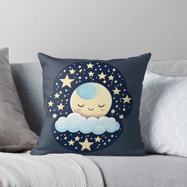 Item preview, Dreamy Moon With Rosy Cheeks - Cute Sleepy Moon  designed and sold by Creative.Shop.