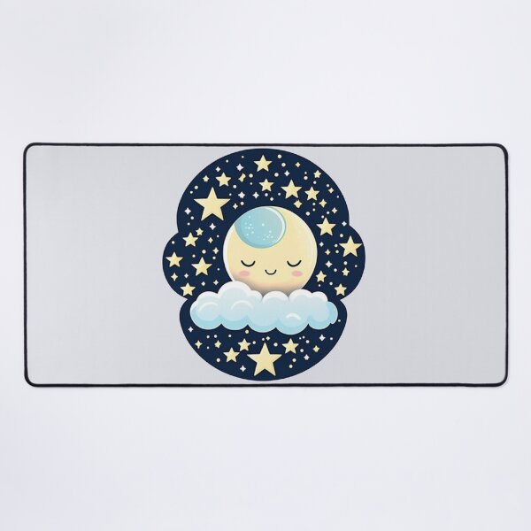 Item preview, Dreamy Moon With Rosy Cheeks - Cute Sleepy Moon  designed and sold by Creative.Shop.